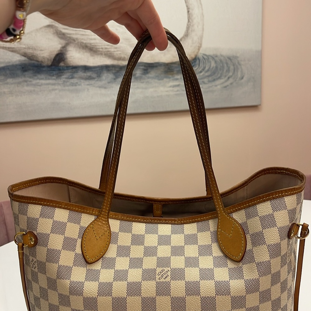 Louis Vuitton Neverfull MM in Damier Azure Ballerine - Picture 6 of 14